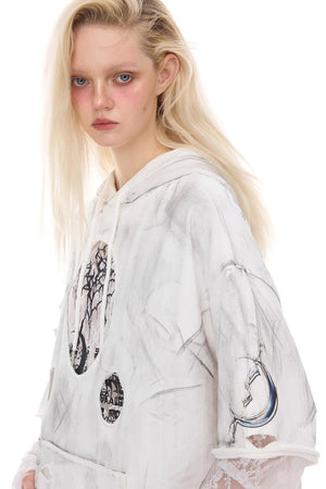 3D Cut-Out Hoodie
