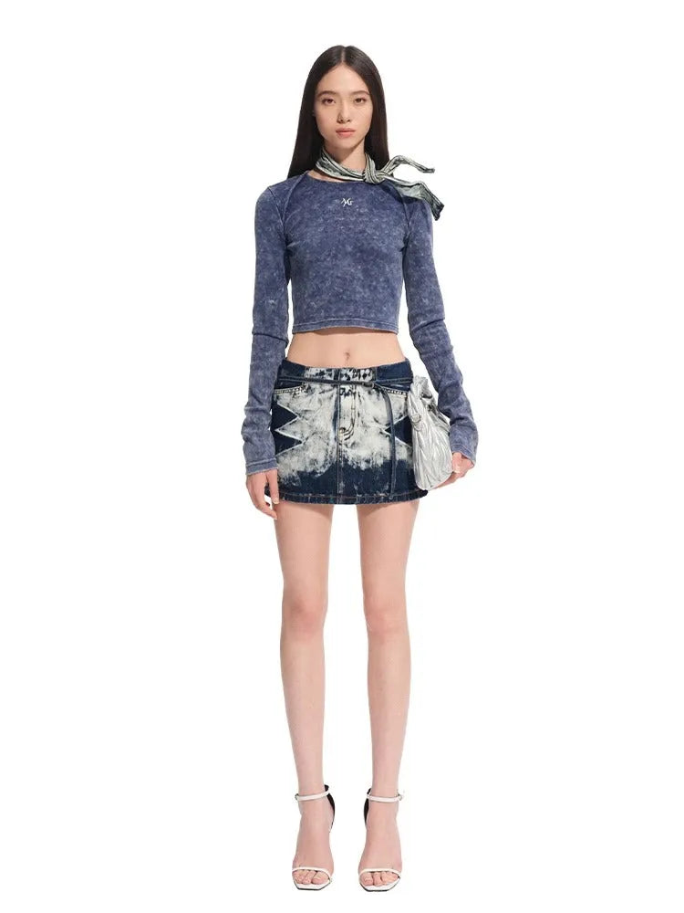 "Feria Series" Volcano Washed Cropped T-shirt