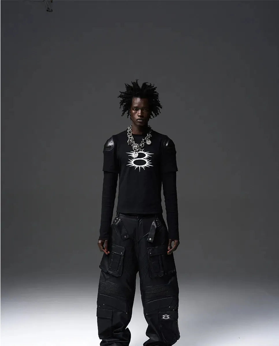 Black Slim Fit Long-Sleeve T-Shirt