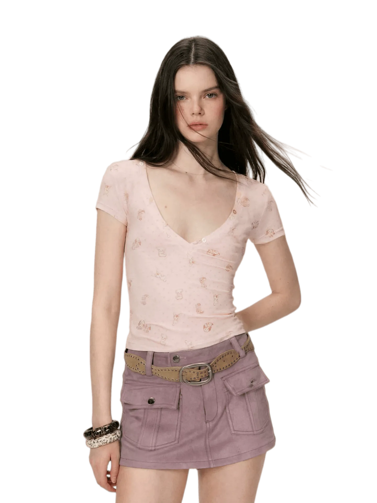 Reversible V-Neck Slim-Fit T-Shirt