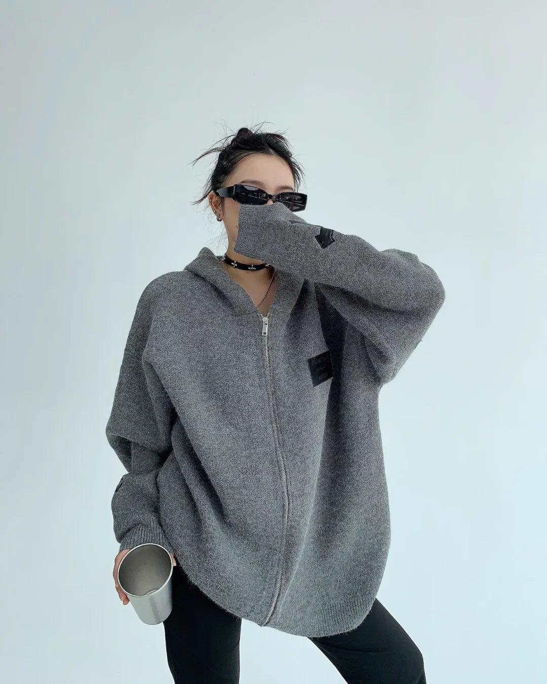 Halo Cross-Zip Hoodie