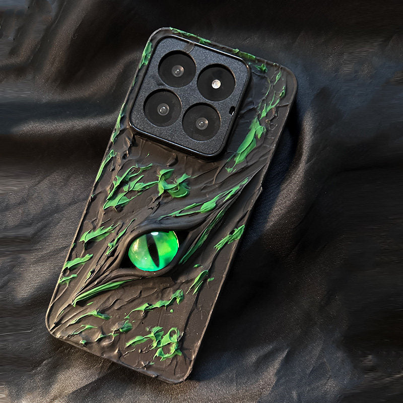 Original dark green eye hard case suitable for Xiaomi 15 Pro phone case Xiaomi 12 new high-end 14 premium 13 ultra lens full-coverage 11 anti-drop 12 Pro couple men and women 13 simple
