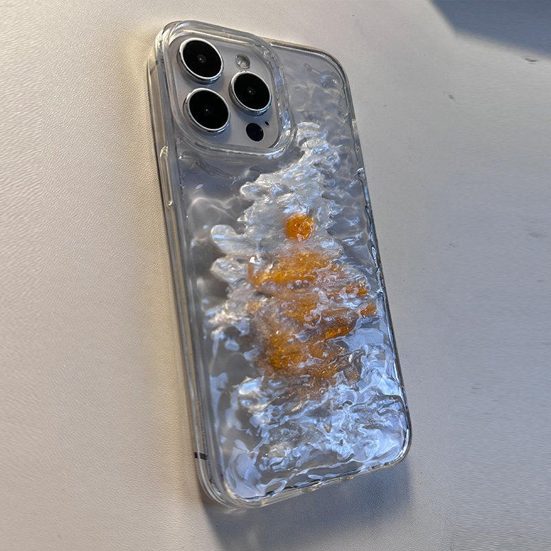 Simple 3D Sunset Ocean Phone Case for Apple 15 Pro iPhone 14 Pro Premium Feel 16 Pro Max Creative 17 Pro Transparent 16 Pro Couple 12 Original Protection 11