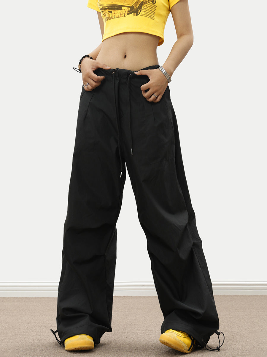 Parachute Wide-Leg Track Pants