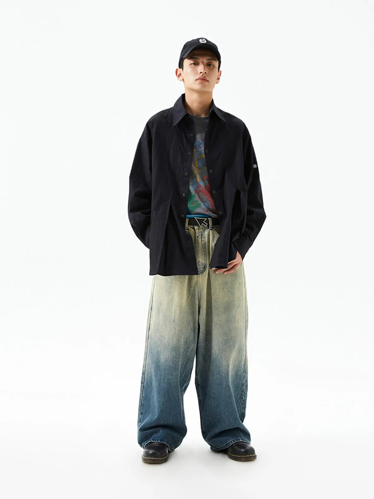 Gradient Washed Vintage Denim Jeans