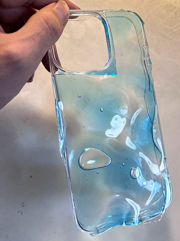个性气泡水波纹立体适用苹果16Pro手机壳iPhone14Promax高级感15Promax新款13Pro透明滴胶12情侣原创16防摔