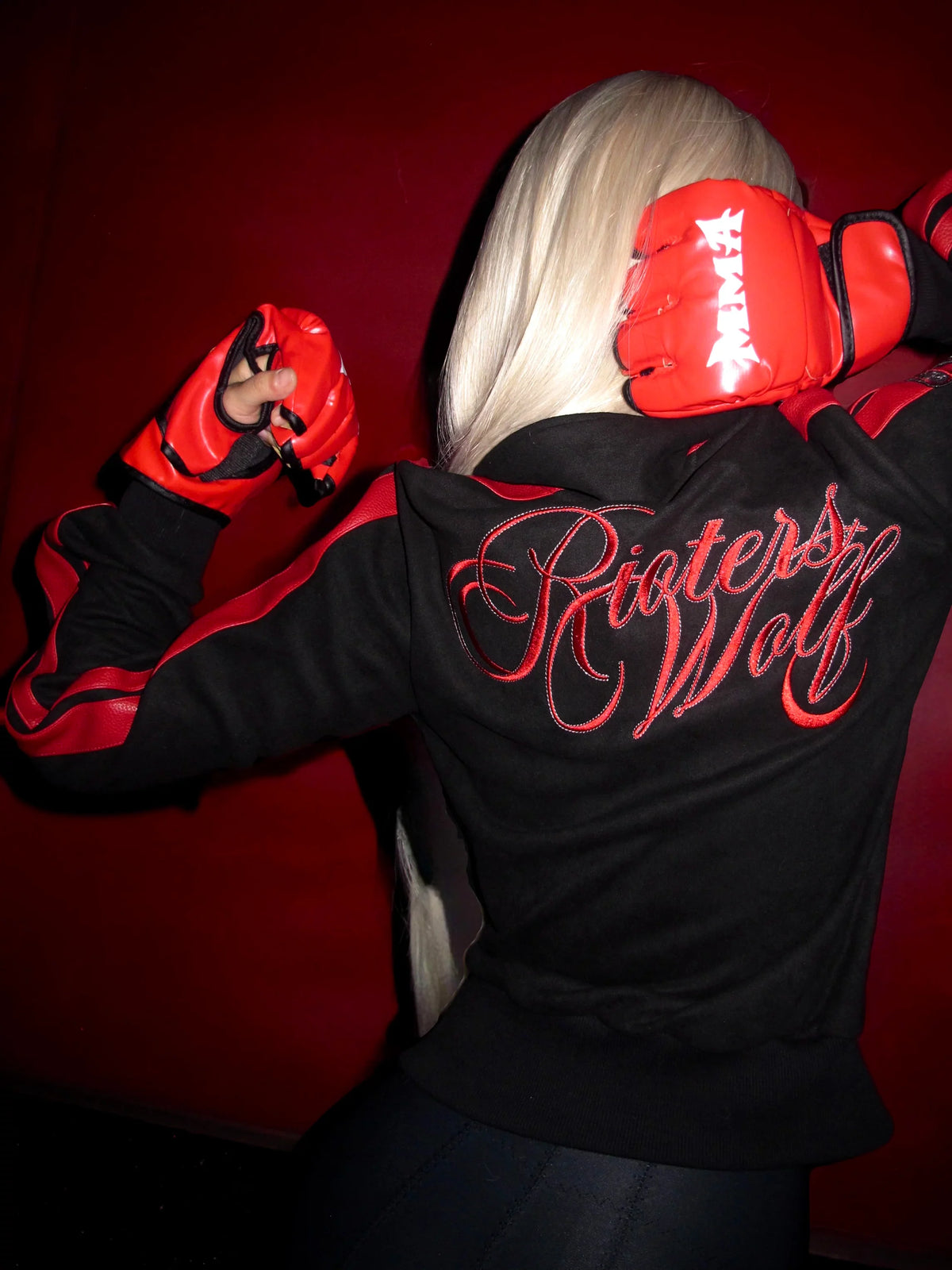 Rude Wolf Bloodstripe Embroidered Track Jacket