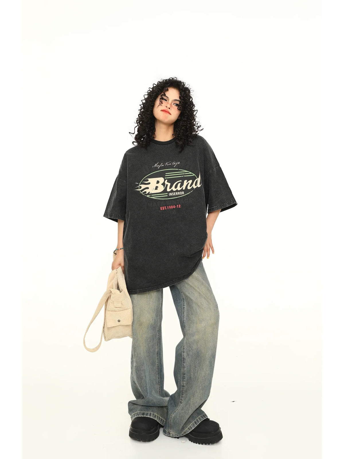 Retro Flame Logo Tee