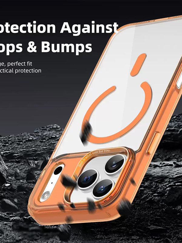 Creative Starry Orange Ice Shield Phone Case for iPhone 17 Pro, 16 Transparent, 15 Apple 14 Pro Hard Case, 13 Premium, 12 Pro Anti-drop, 11 Niche, 11 Pro Creative XR Couple Simple