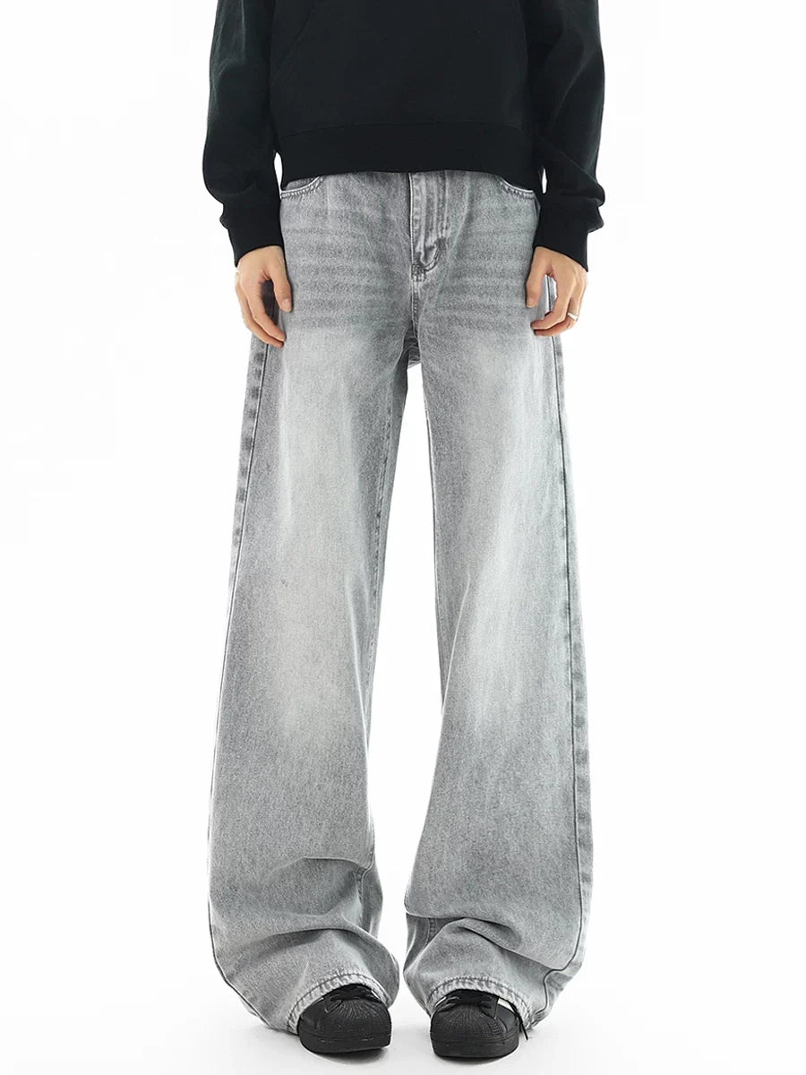 Fadewave Ultra‑Wide Vintage Jeans