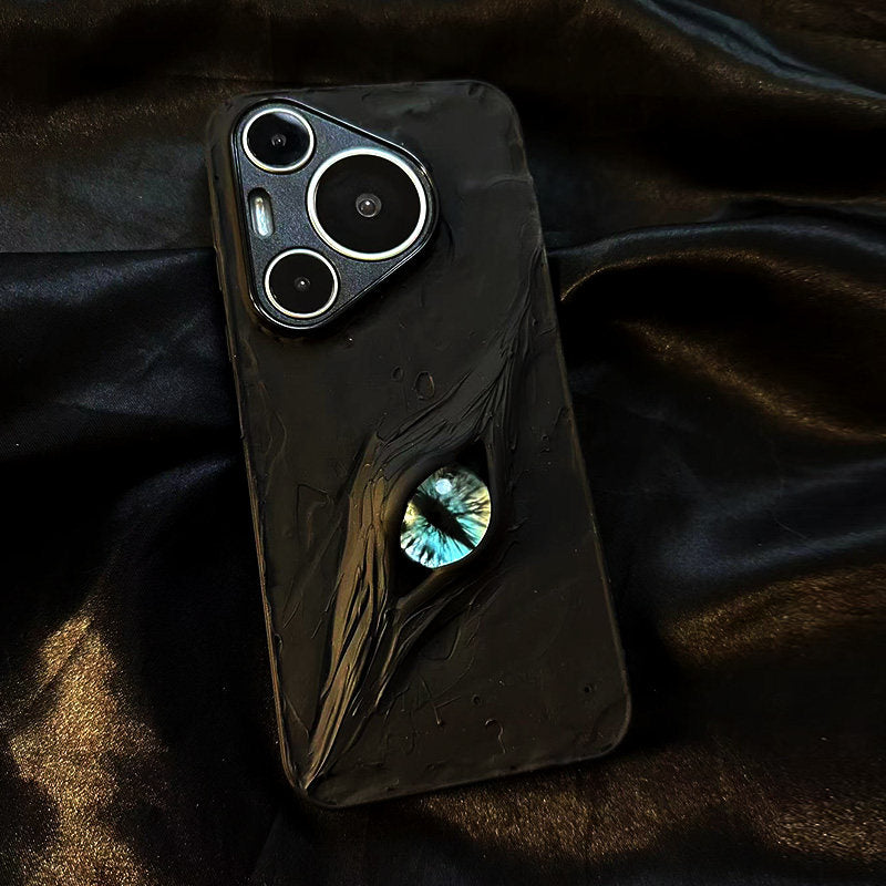 Niche Cthulhu 3D Eye Phone Case for Huawei Pura 70 Pro - Premium Feel, Mate 60 New Model, Mate 50 Full Coverage, P70 Pro Drop Protection, P60, Couple's Creative, P40 Pro