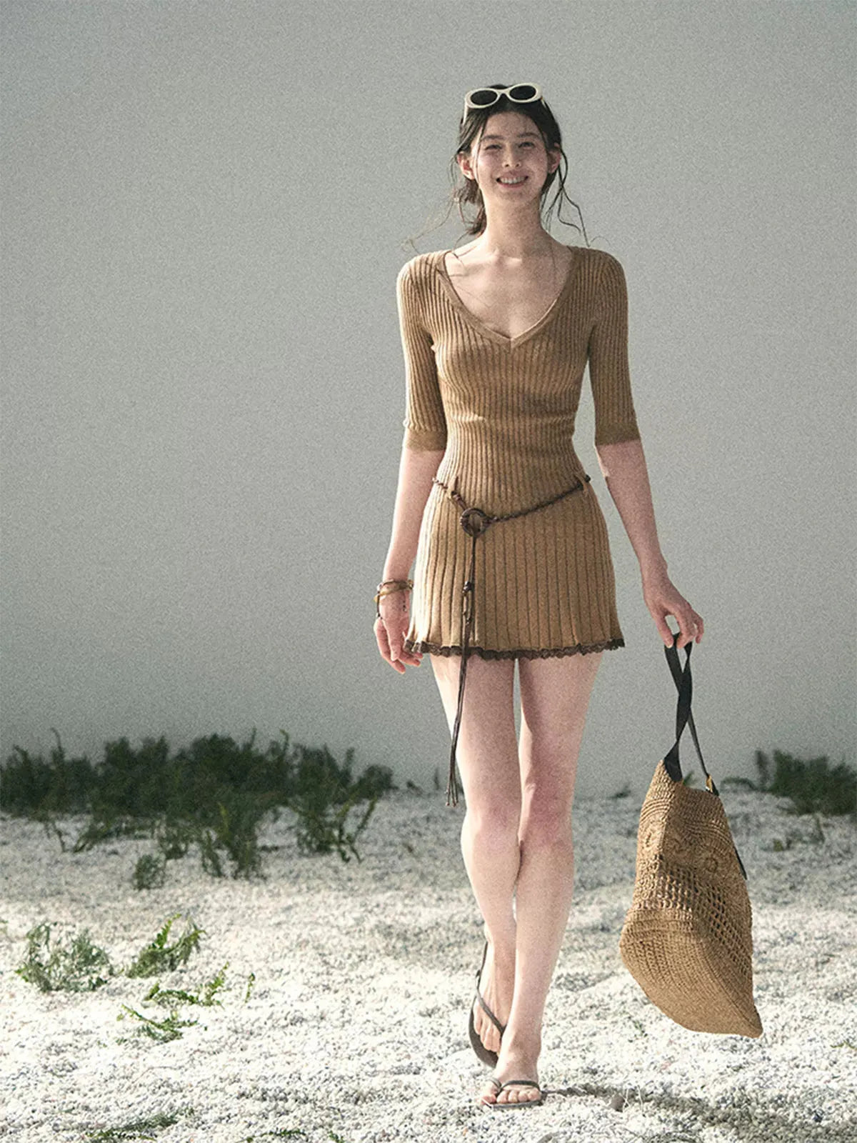 Amber Memory Knit Mini Dress