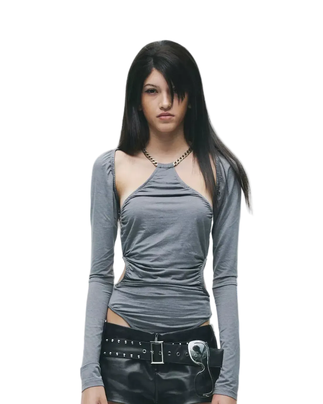 Convertible Halter Layered Two-Piece Top