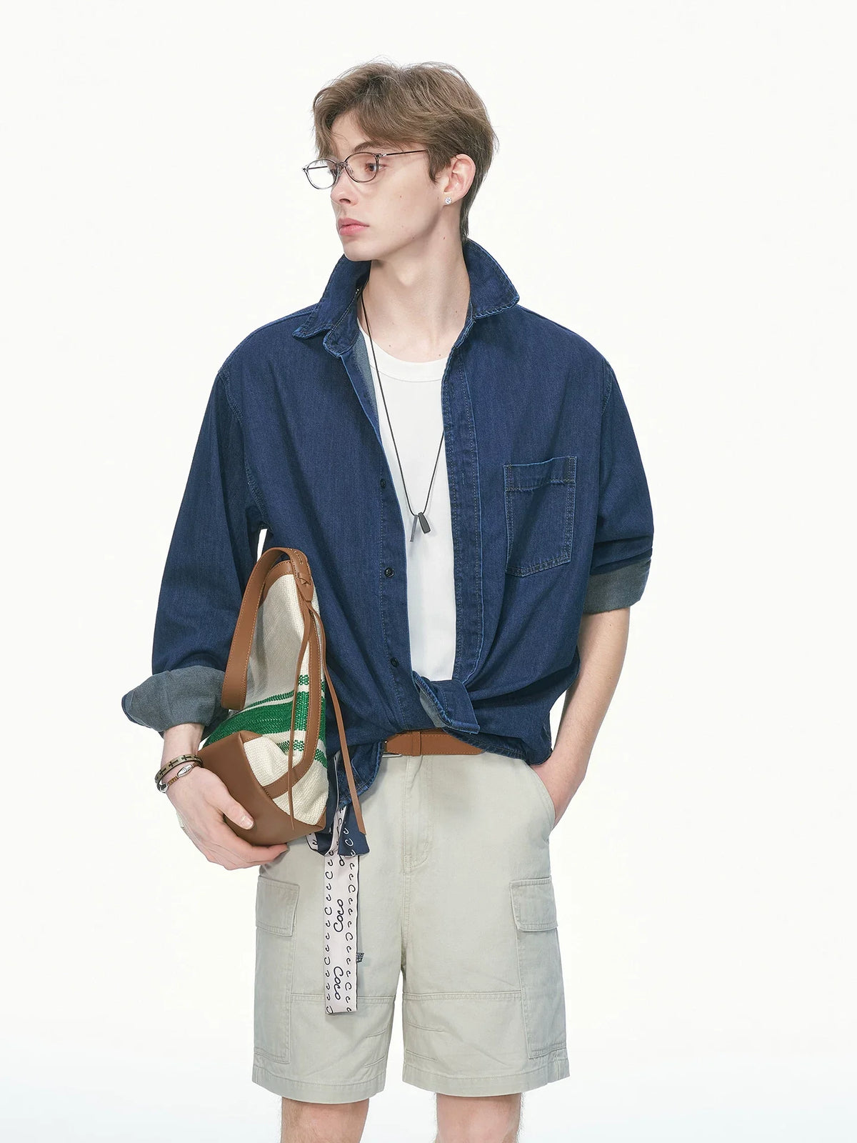 Indigo Studio Oversized Denim Shirt