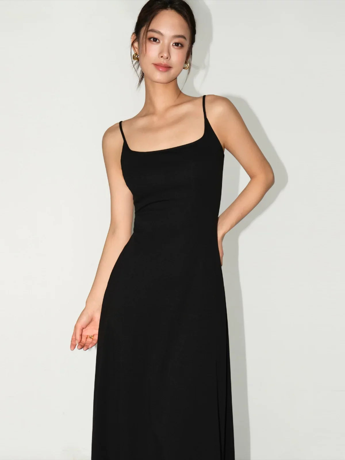 Serenity Curve Knit Slip Maxi Dress