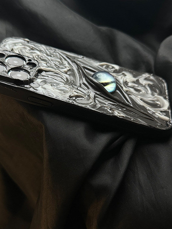 Creative Grandma Ash Eye iPhone 16 Pro Max Phone Case 14 3D 11 Apple 17 Pro Max Hard Case Full Coverage 12 Premium Feel 17 Anti-drop X Niche 13 Pro Creative XR Realistic