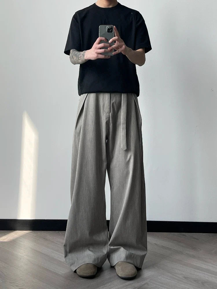 Zazen Pleated Wide-Leg Trousers