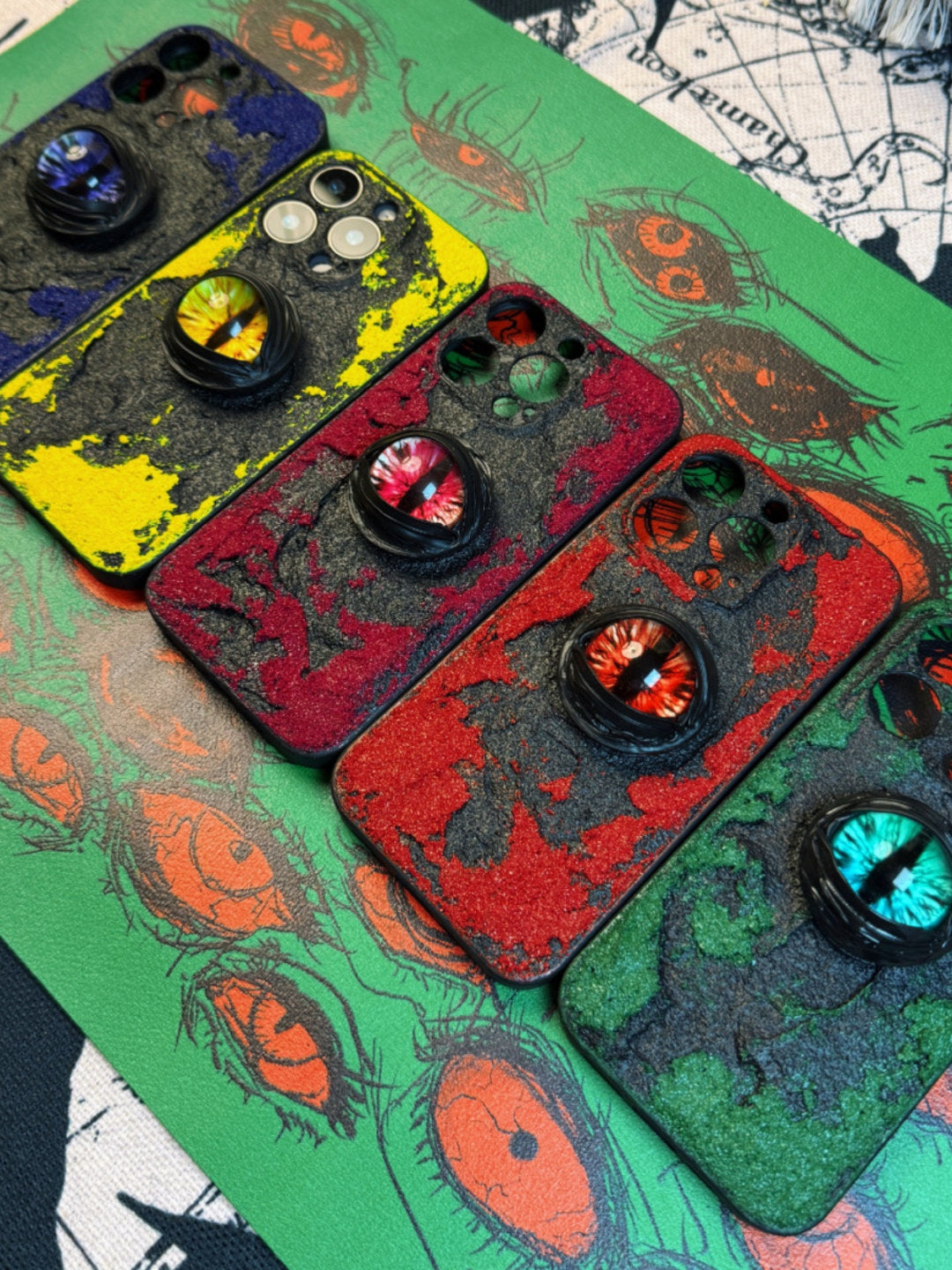 Bracket Phone Case suitable for iPhone 17pm Frosted 16pro Texture 15 Handmade Niche Luminous 14 Dark 13