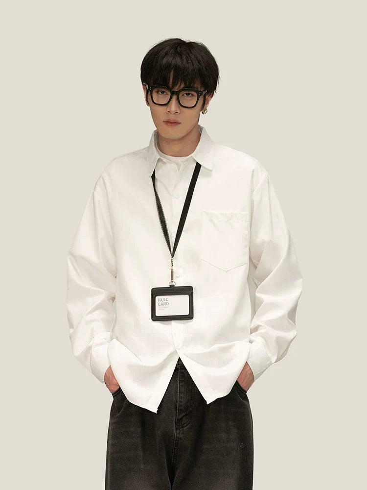 Pixel Verse Oversized Oxford Shirt