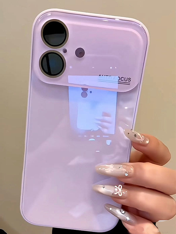 Niche and Trendy 17 Anti-Drop Glass Case for iPhone 17 Pro Phone Case 16 Simple 15 Apple 14 Pro Hard Case 13 Premium Feel 12 Pro Personality 11 Internet Celebrity 11 Pro Creative XR Couple