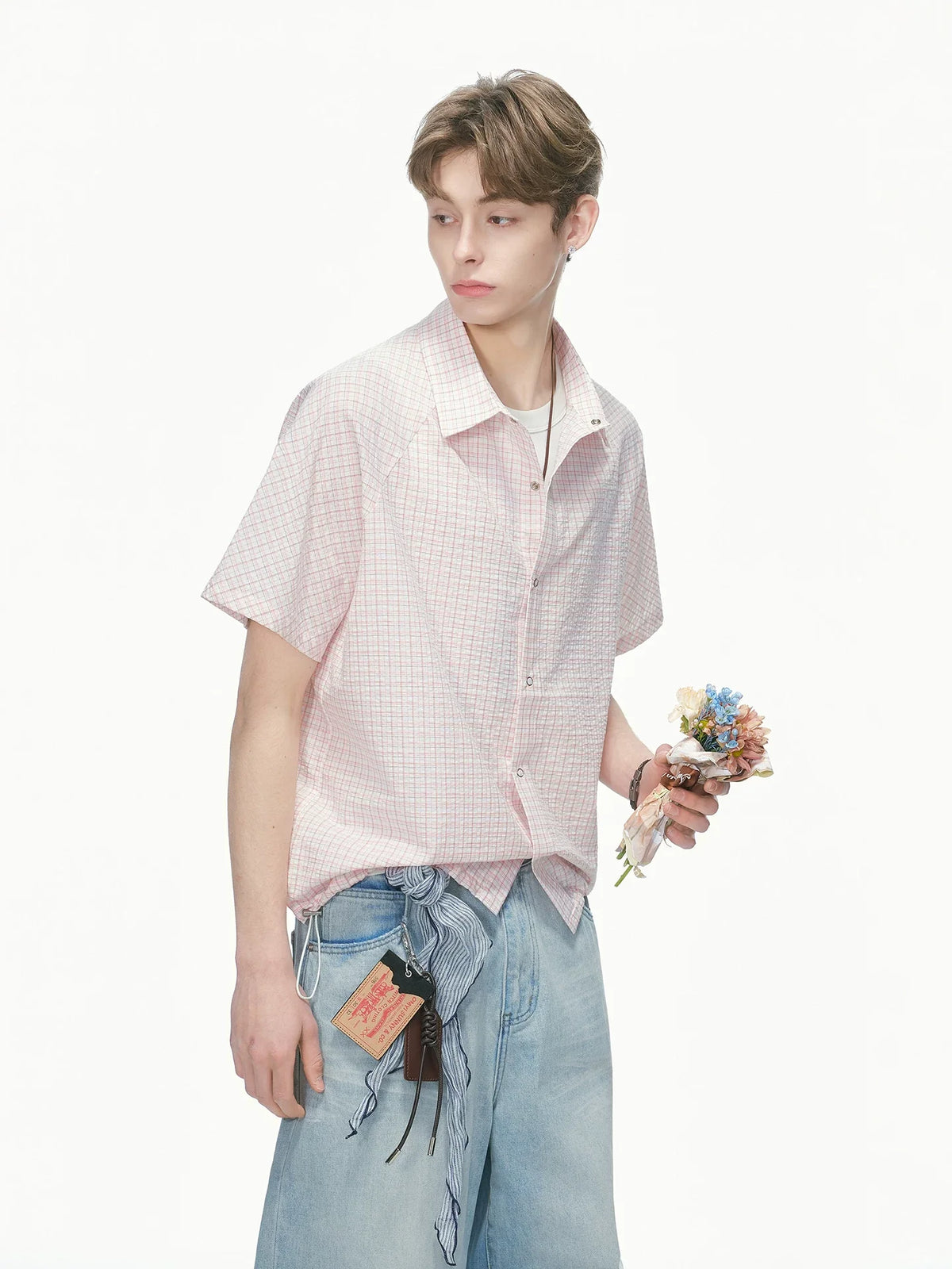 Pastel Check Breeze Short-Sleeve Shirt