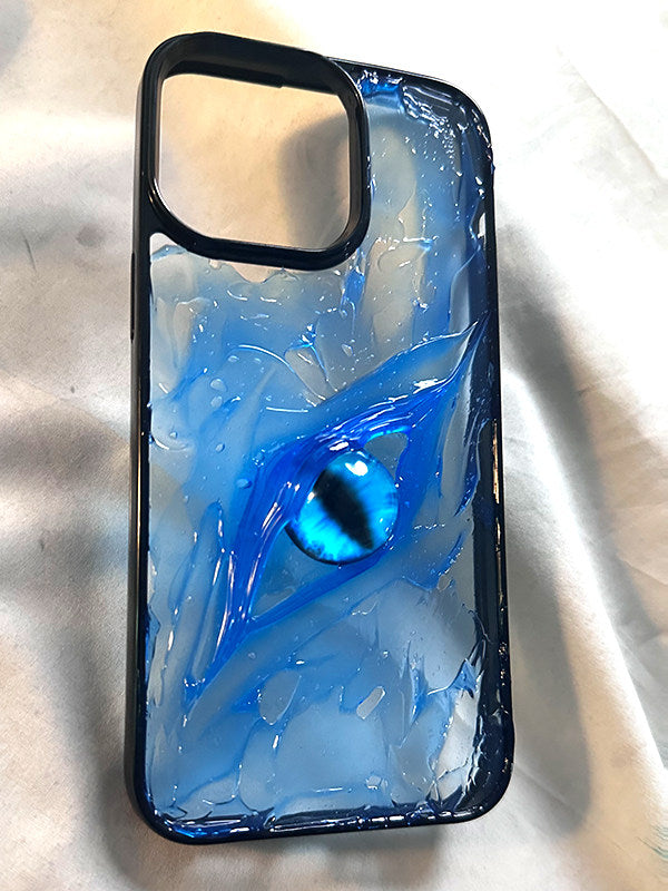 Original 3D Crystal Peacock Eye Phone Case for iPhone 16 Pro, iPhone 15 Pro Max Premium Feel, 14 Pro Max New Model, 17 Pro Couple, 15 Transparent Black Edge, 11 Niche, 13 Pro