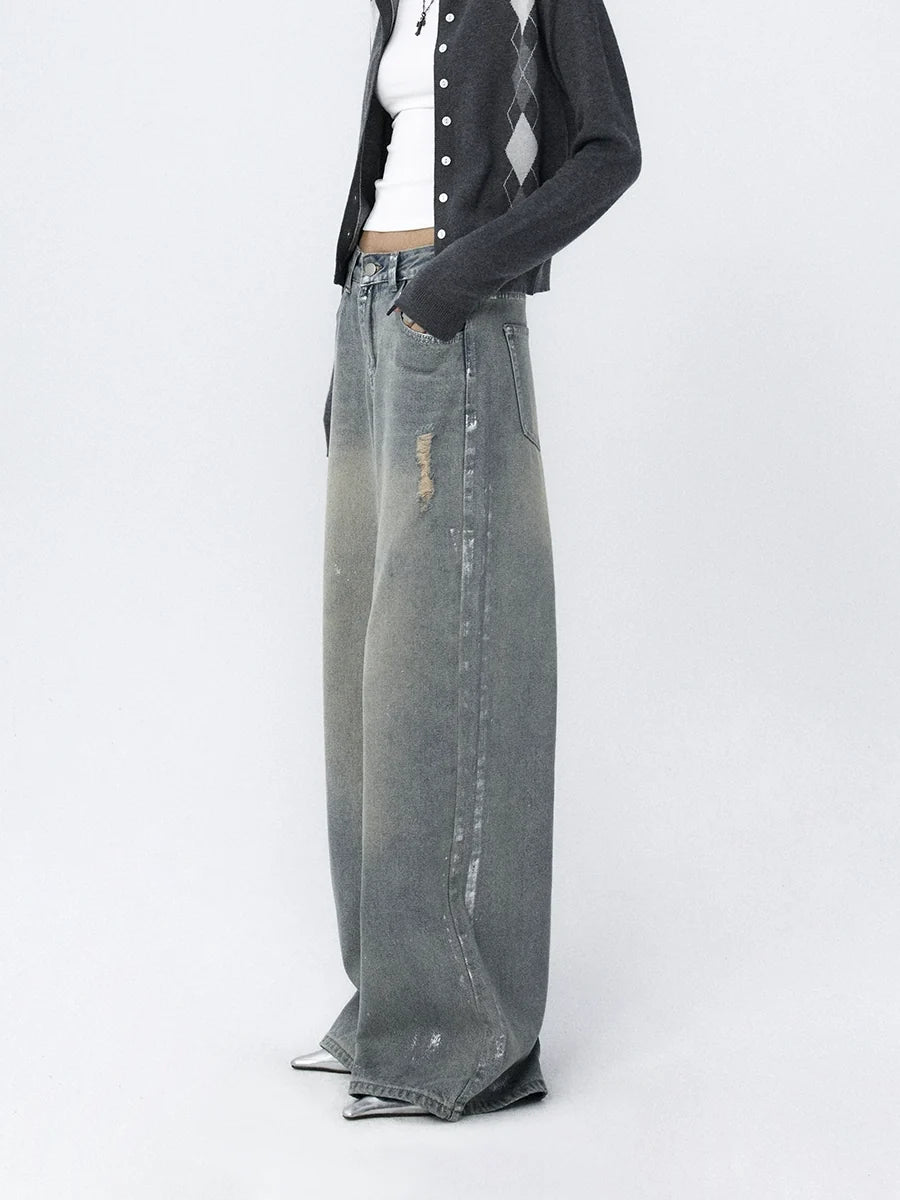 Tide‑Worn Wide‑Leg Jeans