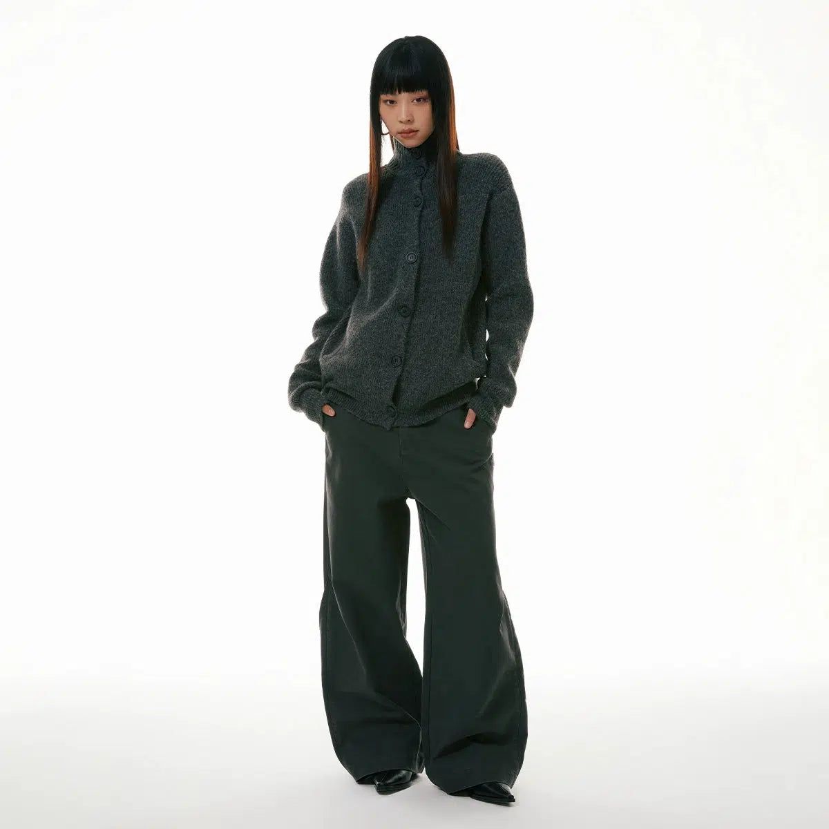 Wide-Leg Workwear Denim Jeans