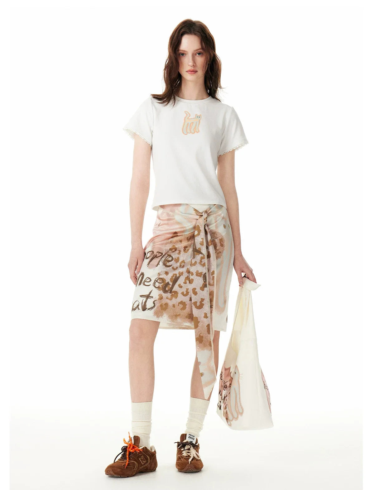 Meadow Doodle Blossom Tie Belt