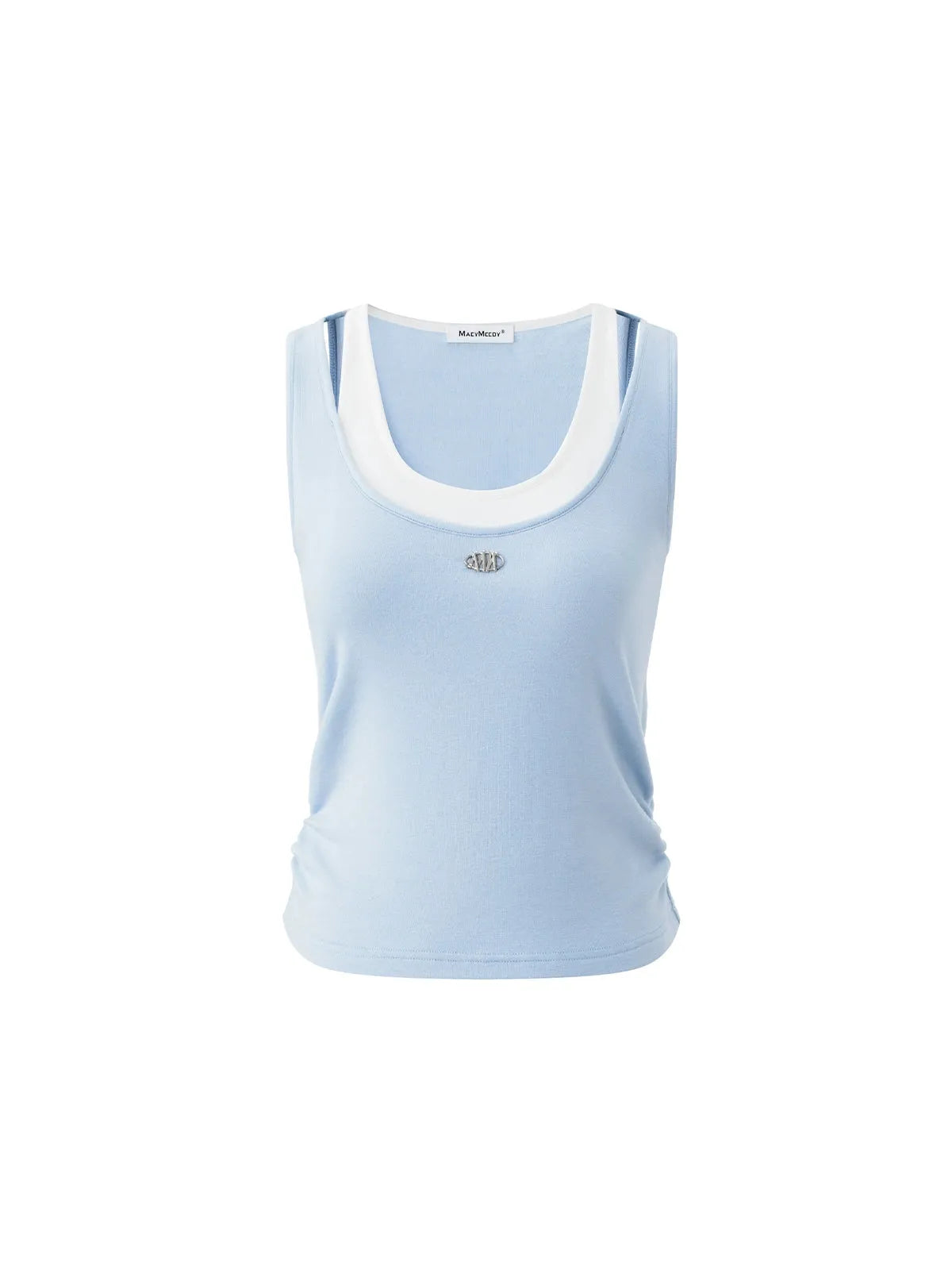 Blue & Black U-Neck Vest