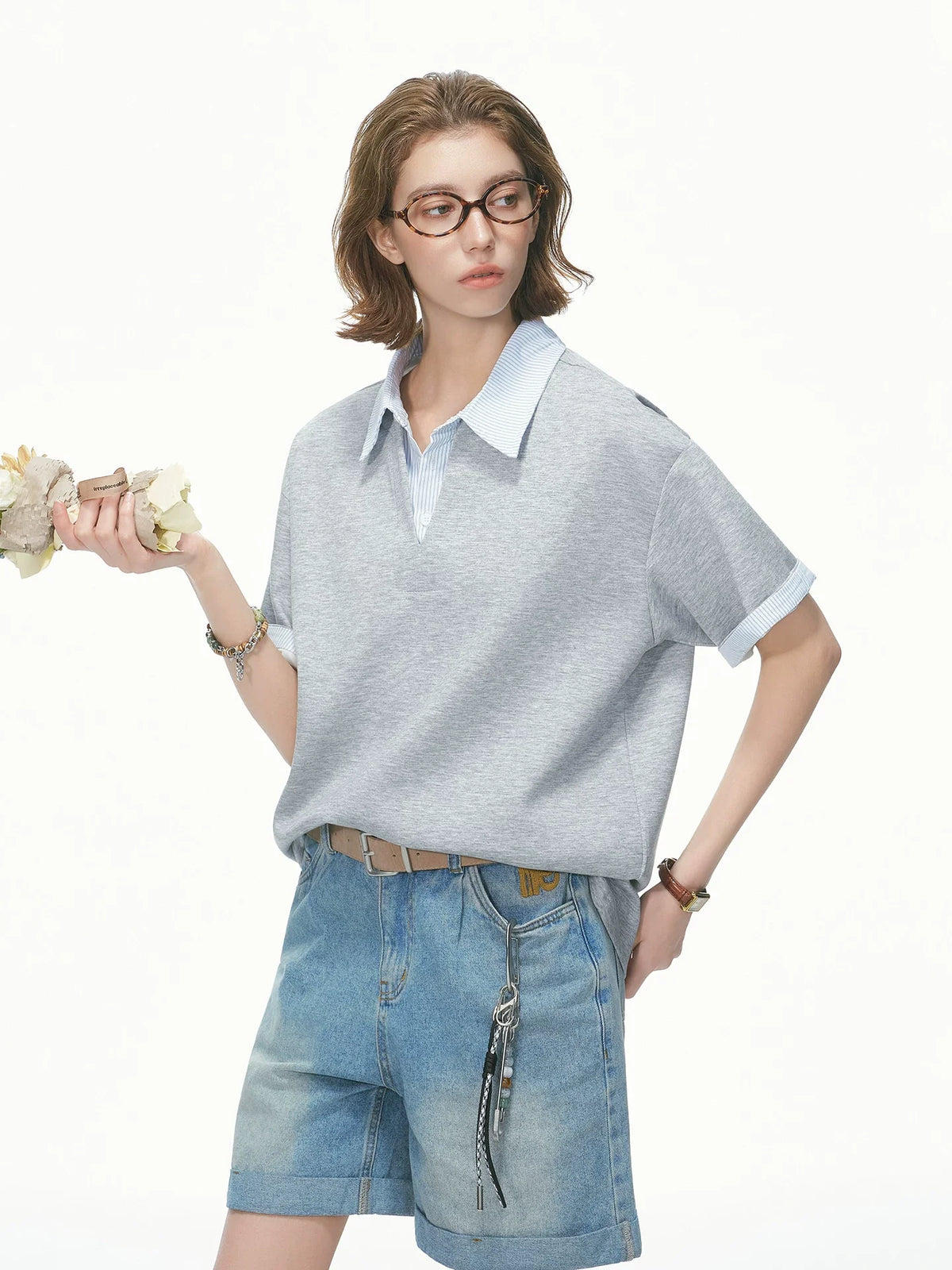 Collarblend Jersey Polo Tee