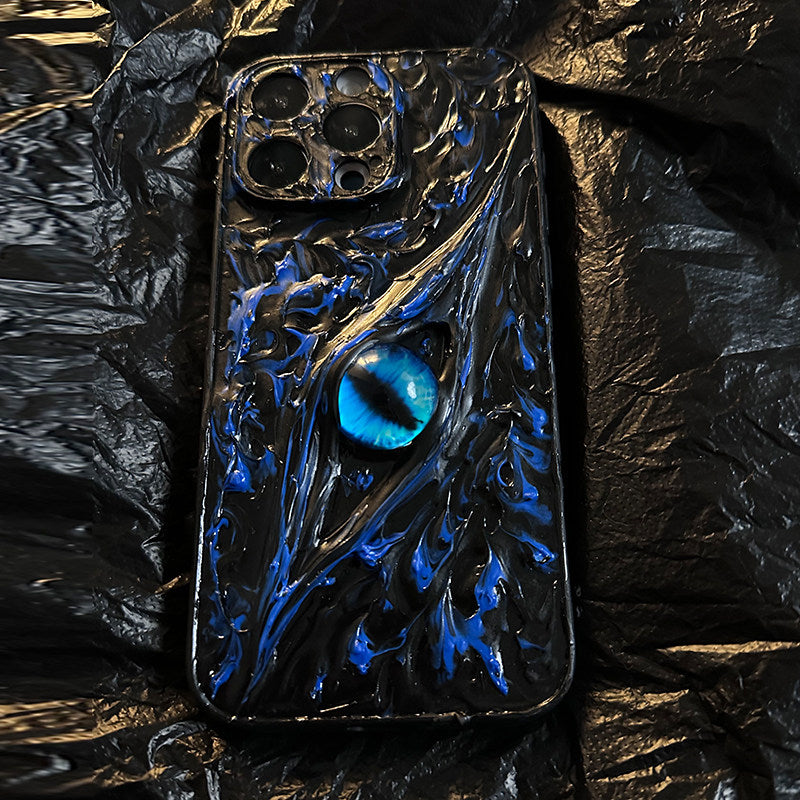 Original Phantom Eye Case for iPhone 16Pro Max, iPhone 15Pro Premium Feel, 17Pro Max Handmade Fashion, 17Pro Niche, 11 Couple, 14 Anti-drop, X Full-wrap Hard Case