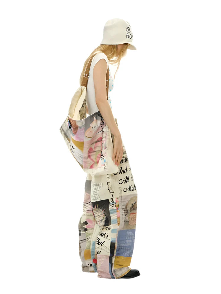 DeD-moji Series Art Print Baggy Jeans