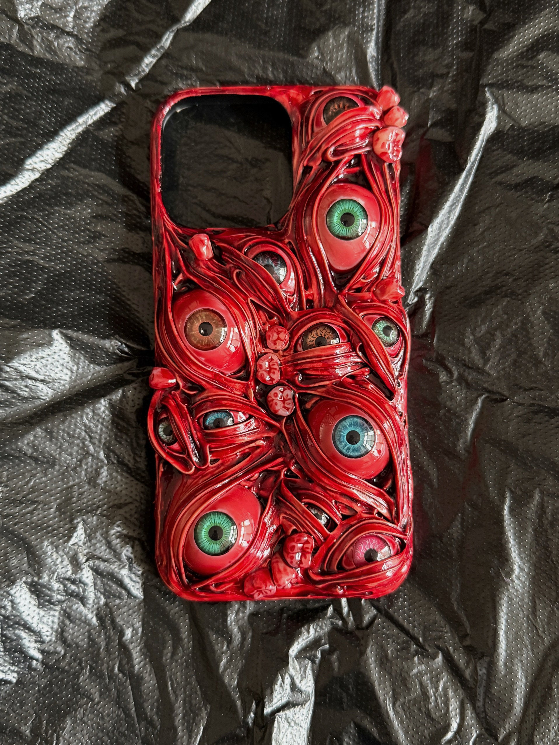 New Phone Case for 17Promax, Niche 16, 3D 15pro, Dark Mini Cthulhu, 14 3D New