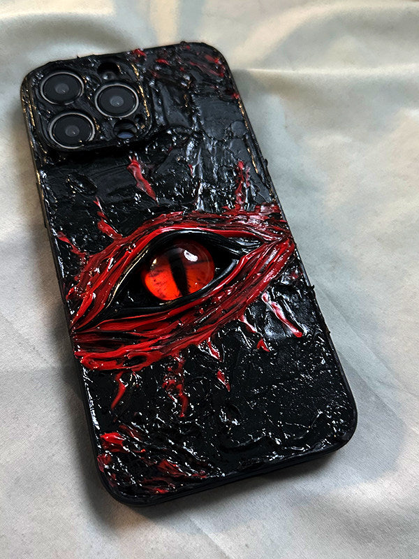 New Sun Devil's Eye Case for iPhone 16 Pro, 15 Pro Simple iPhone 14 Pro 3D Hard Case, 17 Pro Personalized 13 Creative Original 12 Couple 16 Full Coverage Shockproof