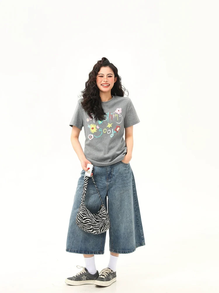 Floral Good Vibes Graphic Tee