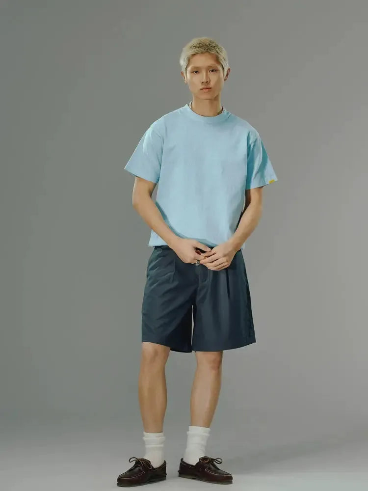 Washed Vintage-Style Crew Neck T-Shirt