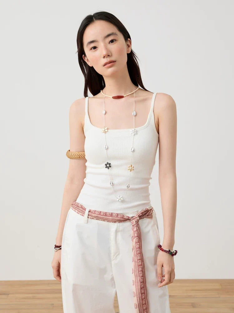 Ribbed Strap Cami Top