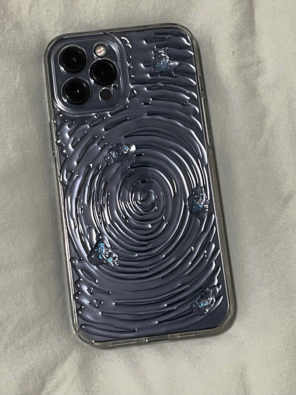 小众17橙色水波纹适用苹果17Pro手机壳iPhone17Promax高级感15Pro原创16Pro新款13硬壳12保护套11情侣防摔17