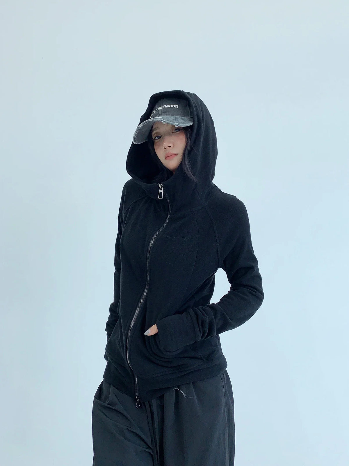 Mushroom Script Zip Hoodie