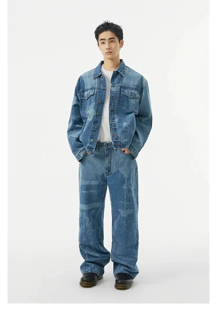 Kraftwerk Band Print Jeans