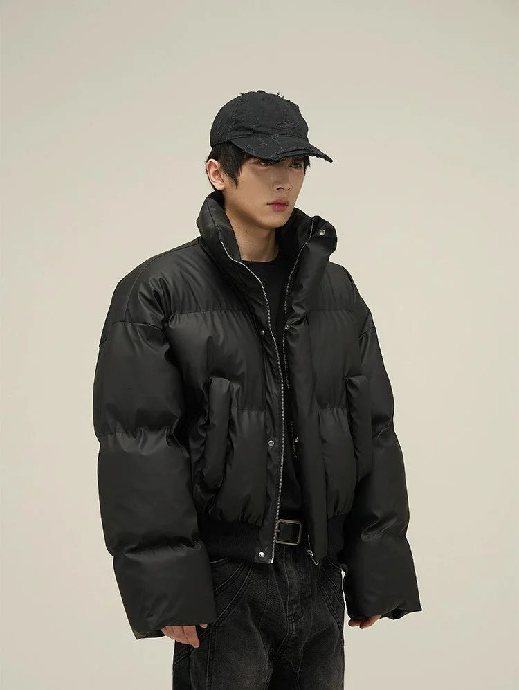 Oro Cropped Oversized Puffer Jacket