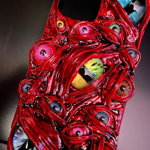 Twisted Blood Eyeball Monster Gothic horror Phone Case for iphone14 13 12 iphone 11 pro case iphone xs max case iphone xr cover