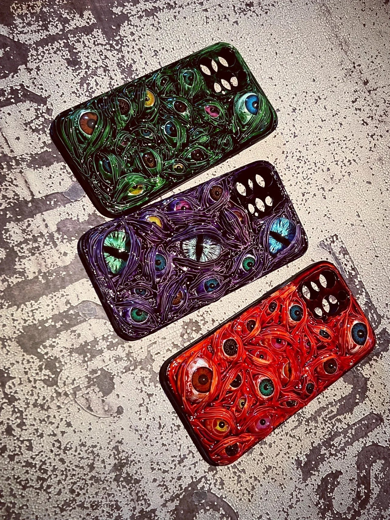 Gothic Decoden 3D Horror Scary Phone Case for Iphone 14 13 12 11 Pro Max 8 Plus Case Poco X4 Gt Case A12 Samsang Чехол Redmi
