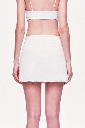 A-Line Elastic Waist Tennis Short Skirt