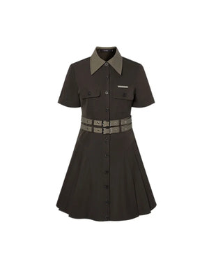 A Line Pleated Dress