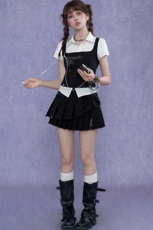 Academy Style Knitted Vest Set-Up