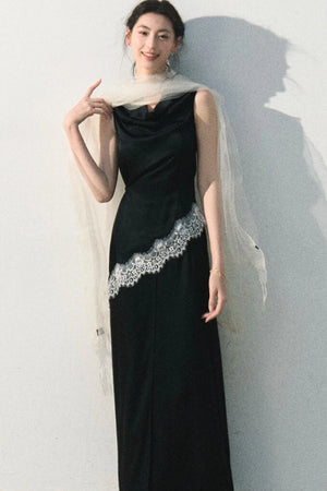 Acetate Lace Off-Shoulder Set-Up