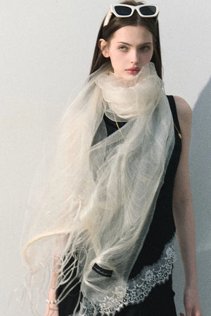 Acetate Lace Off-Shoulder Set-Up