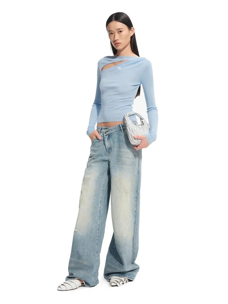 "Savanna Series" Washed Hand-rubbed Denim Jeans